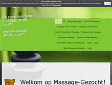 Tablet Screenshot of massage-gezocht.com